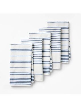 5pc Kitchen Towels Blue - Figmint